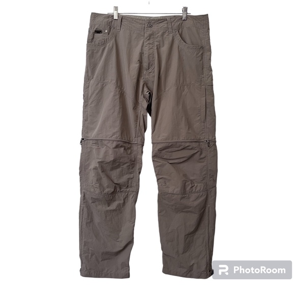 KUHL Men's Liberator Convertible Stealth Zip Off Cargo Hiking Pants 38x32 Shorts - Picture 2 of 13